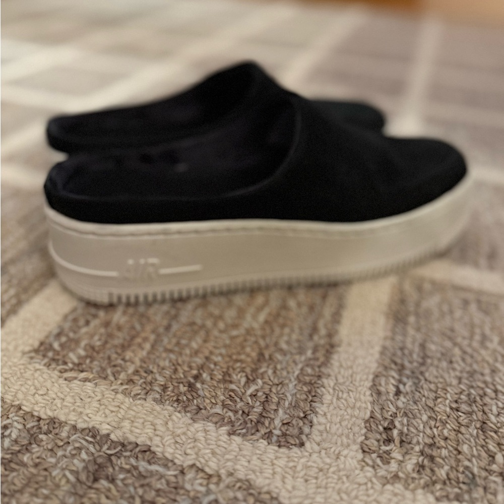Women's Nike Air Force 1 Lover XX Black Slip-On Platform Shoes